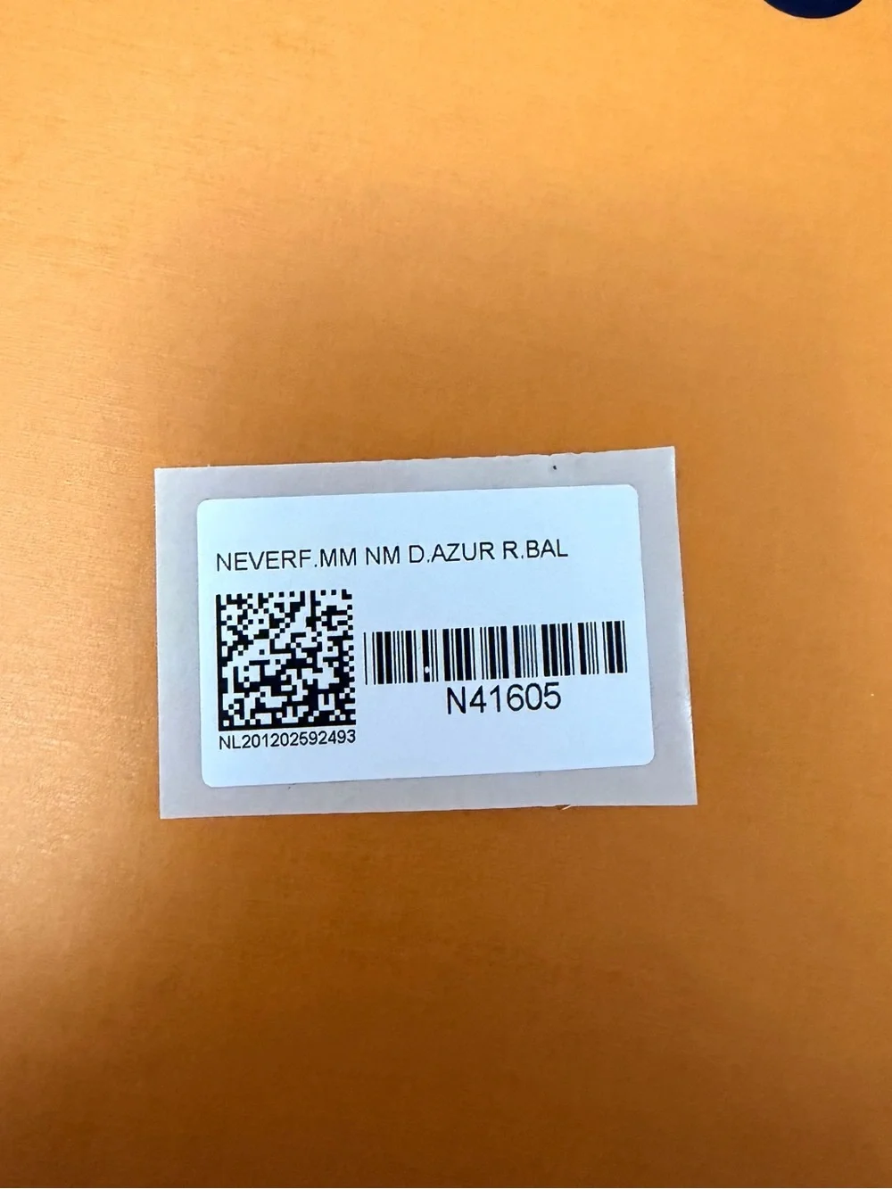 Louis Vuitton Orange Box with Branded Documents